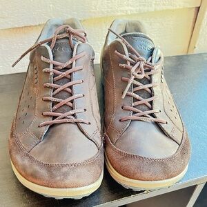 ECCO Men's Brown Leather Shoes